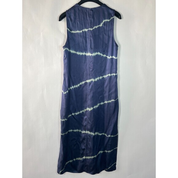 Equipment Femme Silk Maxi Dress Sleeveless Small Tie Dye Boho Hippie Festival - Picture 6 of 7